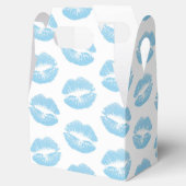 青い唇、唇のパターン、青い口紅、キス フェイバーボックス (オープン)