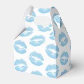 青い唇、唇のパターン、青い口紅、キス フェイバーボックス (正面サイド)