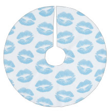 青い唇、唇のパターン、青い口紅、キス