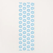 青い唇、唇のパターン、青い口紅、キス ヨガマット (正面)