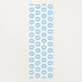 青い唇、唇のパターン、青い口紅、キス ヨガマット (裏面)