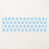 青い唇、唇のパターン、青い口紅、キス ヨガマット (正面(横))