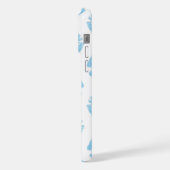 青い唇、唇のパターン、青い口紅、キス iPhoneケース (左側面)