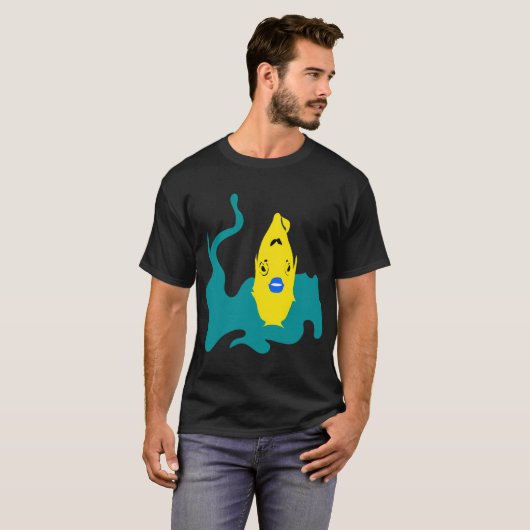青い唇 Tシャツ (正面フル)