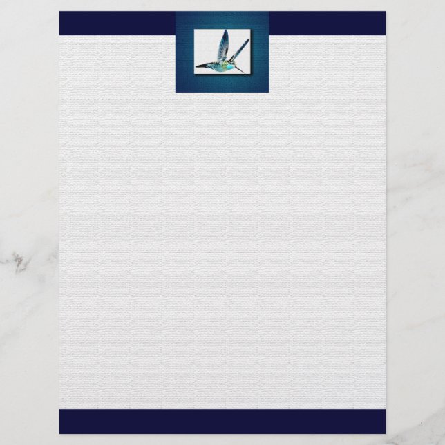 青い喉の詰まったハミングバード (正面)