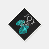 青い喜びの平和 スタンダードカクテルナプキン (角)