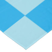 青い四角いブロック幾何学模様 テーブルクロス (アングル)