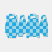 青い四角いブロック幾何学模様 フェイバーボックス (折り畳みなし)