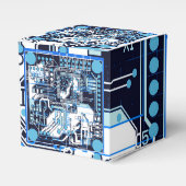 青い回路基板 フェイバーボックス (正面サイド)