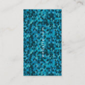 青い図形企業の 名刺 (裏面)