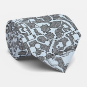 青い地下牢のタイ ネクタイ (ロール)