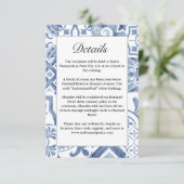 青い地中海のタイルのエンクロージャカード エンクロージャーカード (スタンド正面)