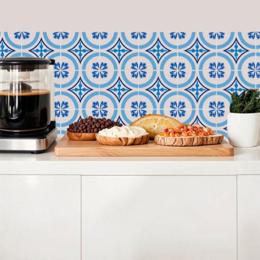 青い地中海のタイル タイル