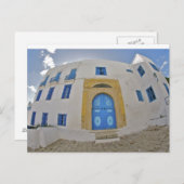 青い地中海の扉 ポストカード (正面/裏面)
