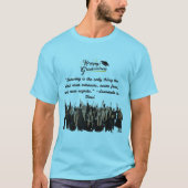 青い地平線の夢は飛ぶ Tシャツ (正面)