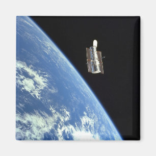 青い地球が付いているハッブル宇宙望遠鏡 マグネット