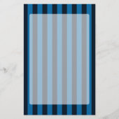 青い垂直ストライプ色の背景の色 便箋 (正面)
