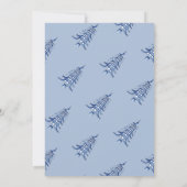 青い塔のクリスマスツリー ギフトカードホルダー 招待状 (裏面)