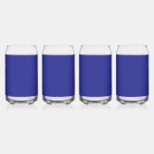 青い壁で宇宙を素晴らし変形 ガラス缶 (裏面)