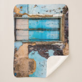 青い壁とドア シェルパブランケット (正面)