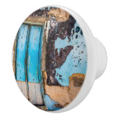 青い壁とドア セラミックノブ (右)