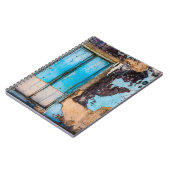 青い壁とドア ノートブック (左側)