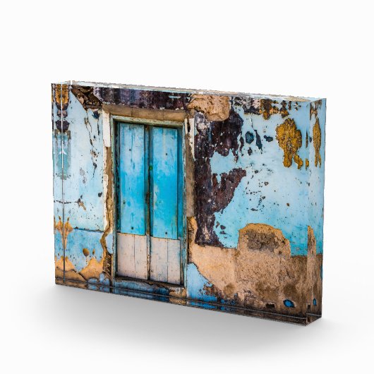 青い壁とドア フォトブロック (右)