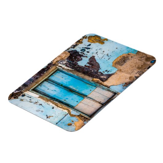 青い壁とドア マグネット (左側)