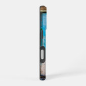 青い壁とドア iPhone 16ケース (右側面)