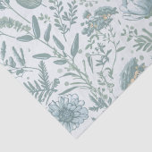 青い壁紙フローラ 薄葉紙 (詳細)