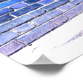 青い壁 ポスター (角)