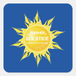 青い夏の至年間で最も長い日 スクエアシール