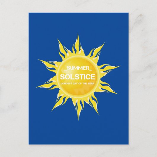 青い夏の至年間で最も長い日 ポストカード (正面)