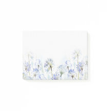 青い夏の花の水色のスケッチ