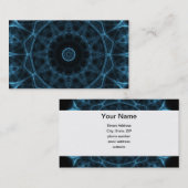 青い外国の万華鏡のように千変万化するパターン 名刺 (正面/裏面)