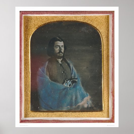 青い外套とリボルバーを着た人(40455) ポスター (正面)