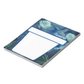 青い多年草 ノートパッド (回転)