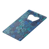 青い多肉質の庭 クレジットカード栓抜き (正面アングル)