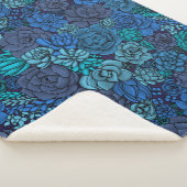 青い多肉質の庭 シェルパブランケット (3/4)