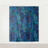 青い多肉質の庭 タペストリー (正面)