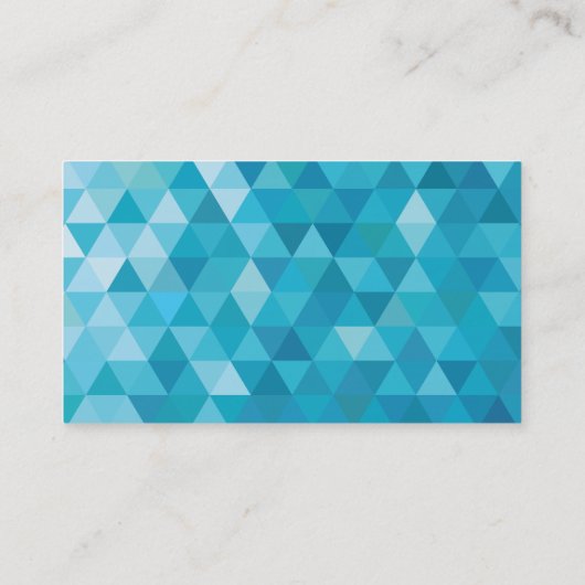 青い多角形のモルの歯の歯科医の名刺 名刺 (裏面)