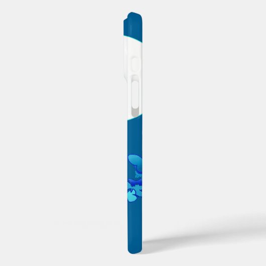 青い夜空に蝶、月並み Case-Mate iPhoneケース (裏面 / 左)