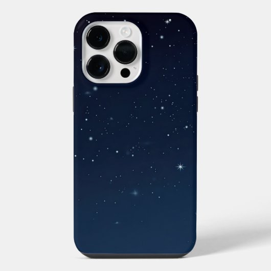 青い夜空 iPhoneケース (裏面)