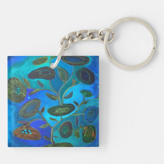 青い夜 キーホルダー (裏面)