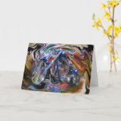 青い夢 カード (黄色い花)