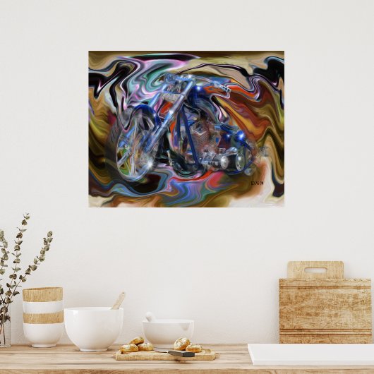 青い夢 ポスター (キッチン)