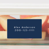 青い大きな防水接着剤キッズラベル ラベル (貼付)