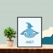 青い大きな魚 ポスター