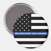 青い大きな3インチの丸い磁石を後ろに マグネット (正面/裏面)