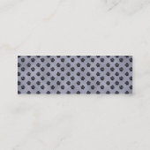 青い大きなDaneのアンクロップのプロファイルカード スキニー名刺 (裏面)